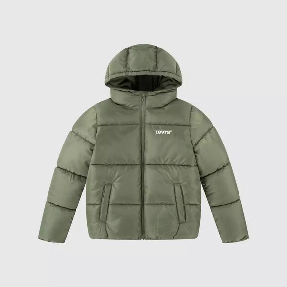 Levi's Other - Boys Large 12-13 NWT Levi Strauss Co Heavyweight Puffer Jacket Hooded Green